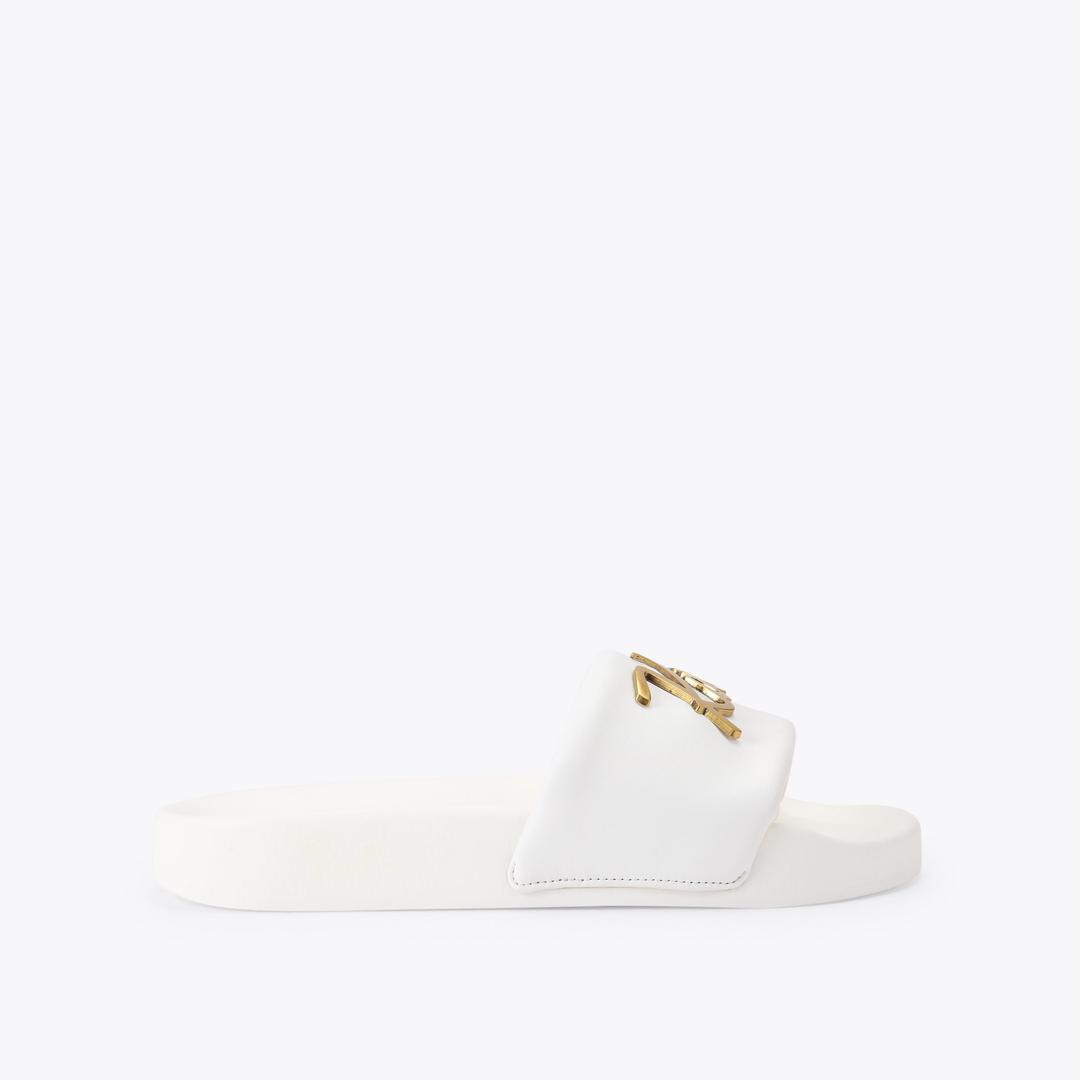 MEENA KURT White Slip On Sandals by Kurt Geiger London — Kurt Geiger London