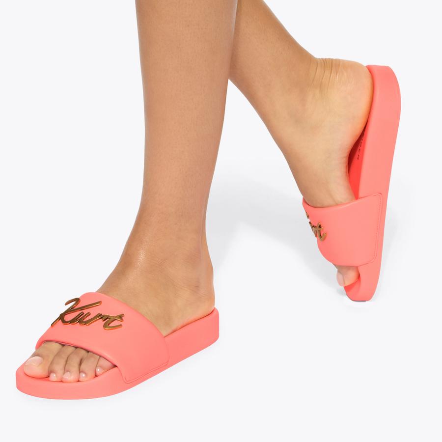 MEENA KURT Pink Leather Kurt Geiger Sandal by Kurt Geiger London