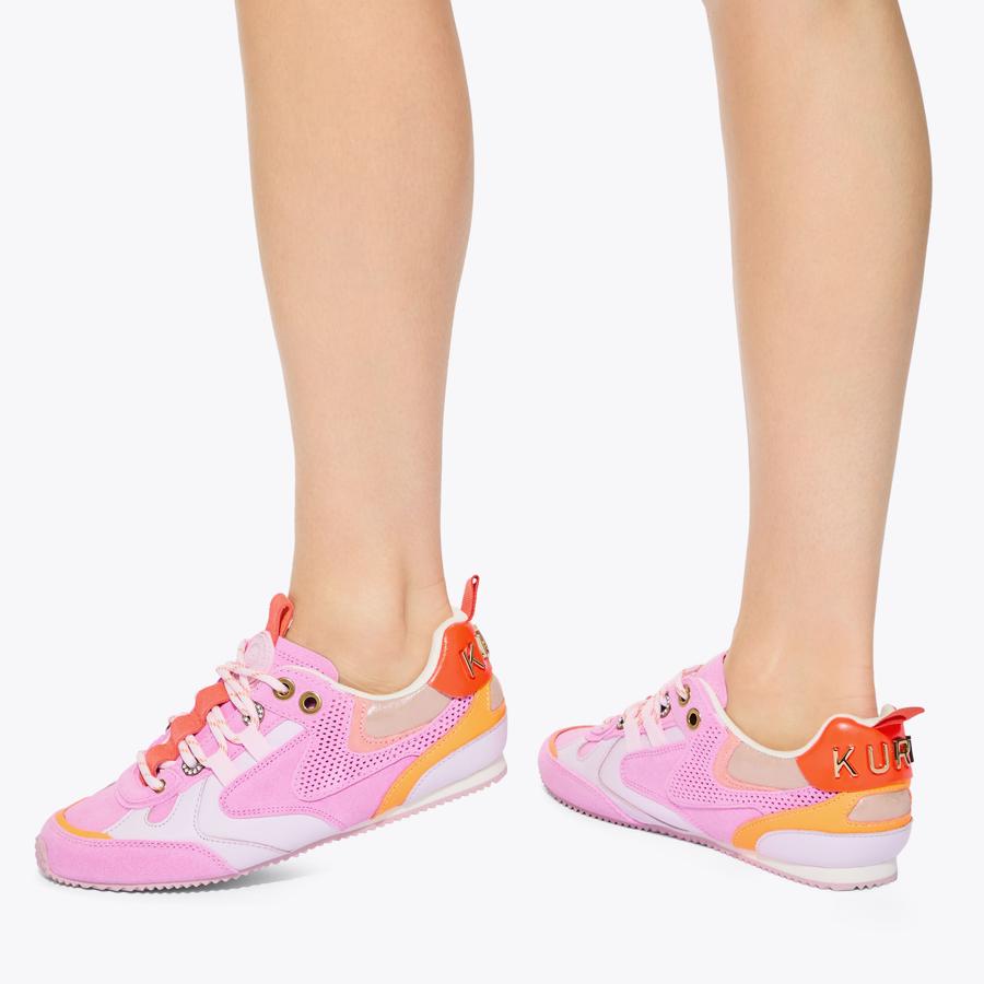 KURT SLIM RUNNER Pink Suede Kurt Runner by Kurt Geiger London