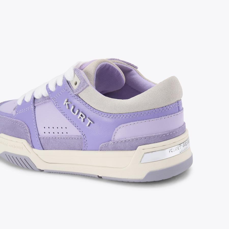 KINGLAND SNEAKER Lilac Suede Lace Up Sneaker by Kurt Geiger London
