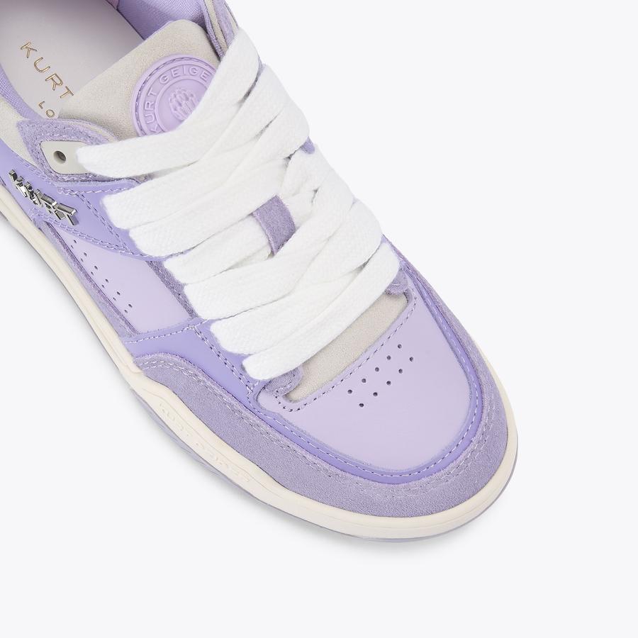 KINGLAND SNEAKER Lilac Suede Lace Up Sneaker by Kurt Geiger London