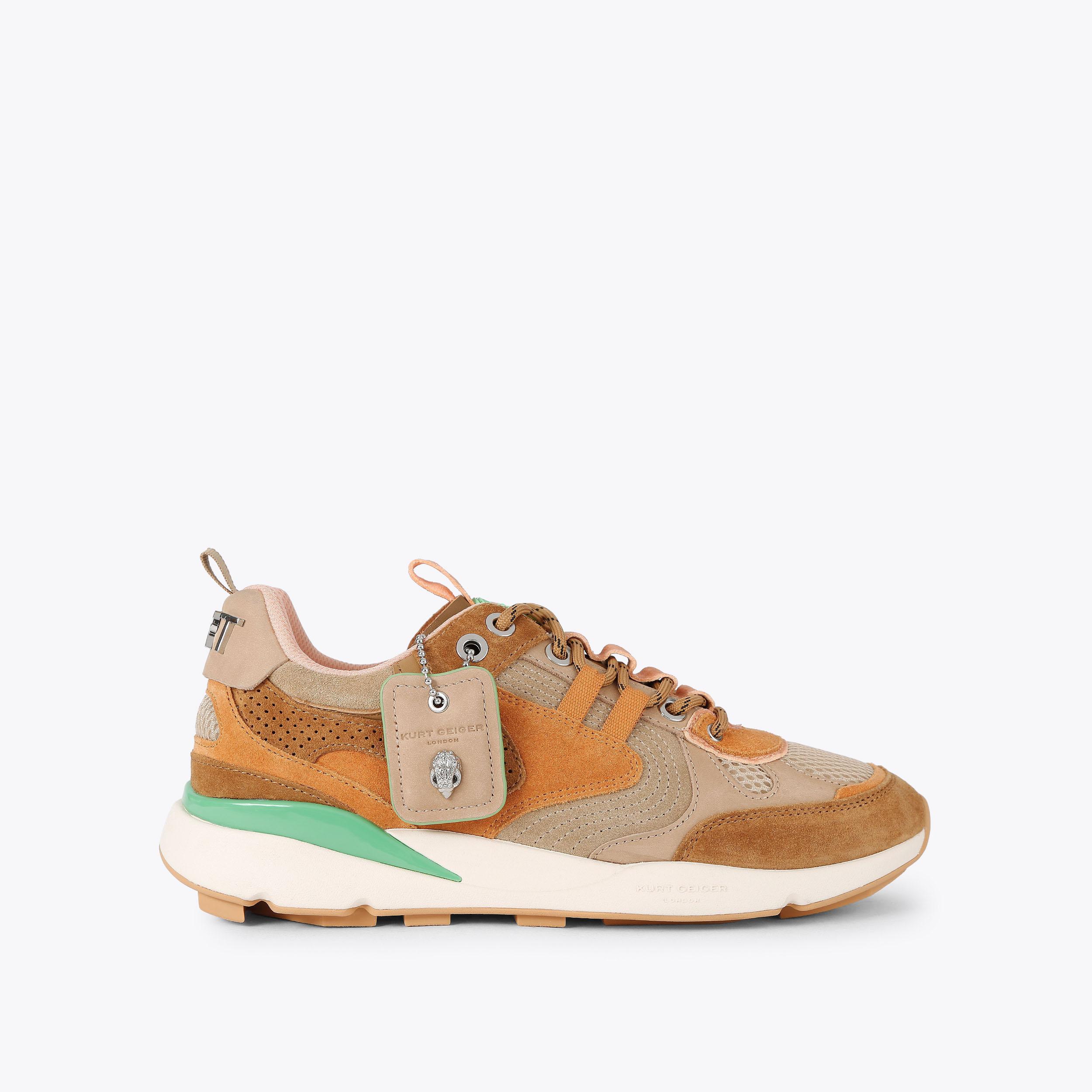 KURT RUNNER MENS Denim Lace Up Sneaker by Kurt Geiger London display picture 2
