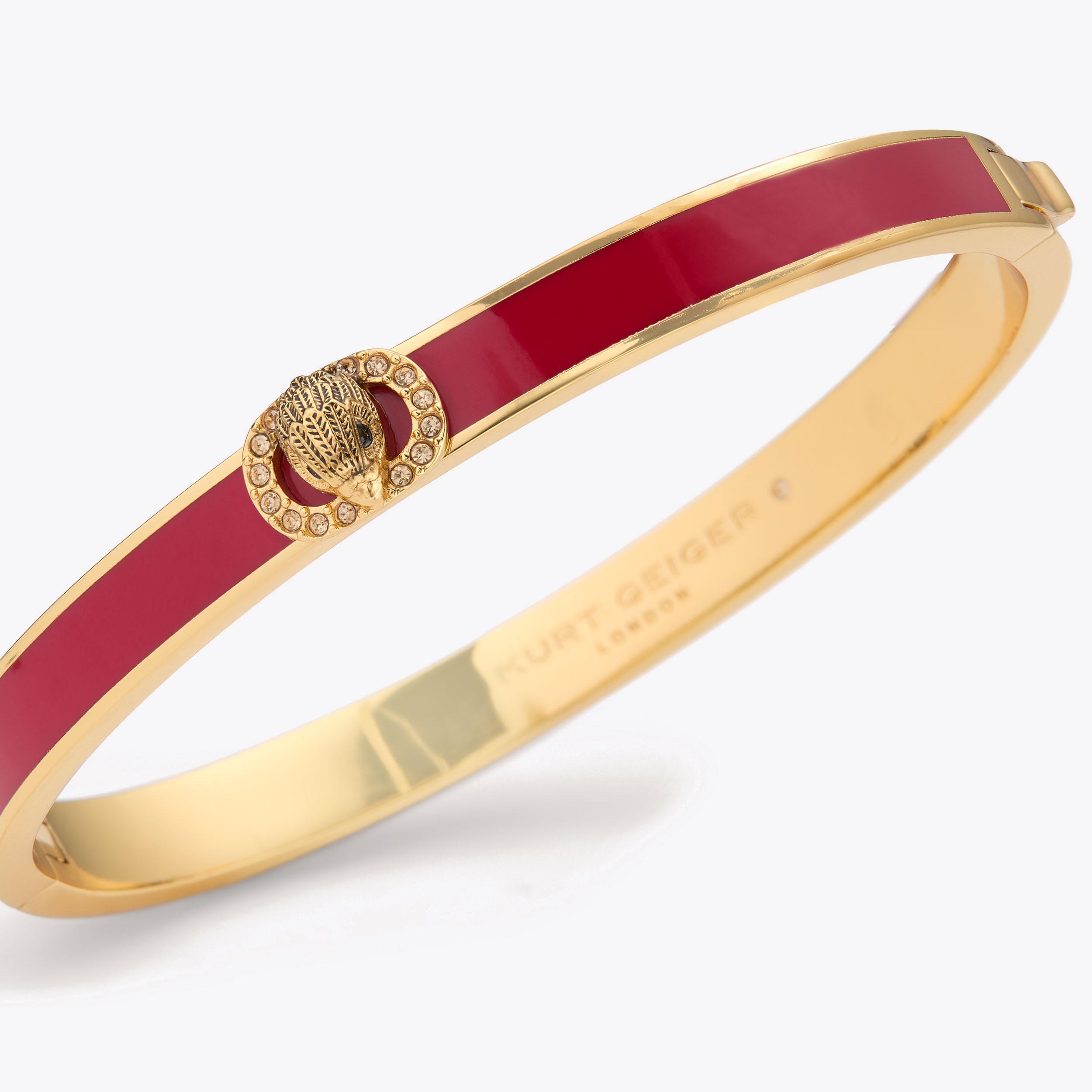 CHELSEA BANGLE Bone Acrylic Bangle by Kurt Geiger London