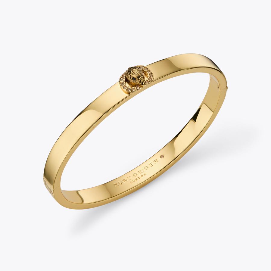 CHELSEA BANGLE Gold Acrylic Chelsea Bangle by Kurt Geiger London