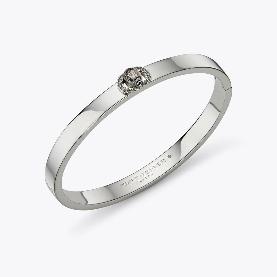 アクセサリー KETO silver bangle CHELSEA BANGLE Silver Acrylic Chelsea Bangle by Kurt Geiger London