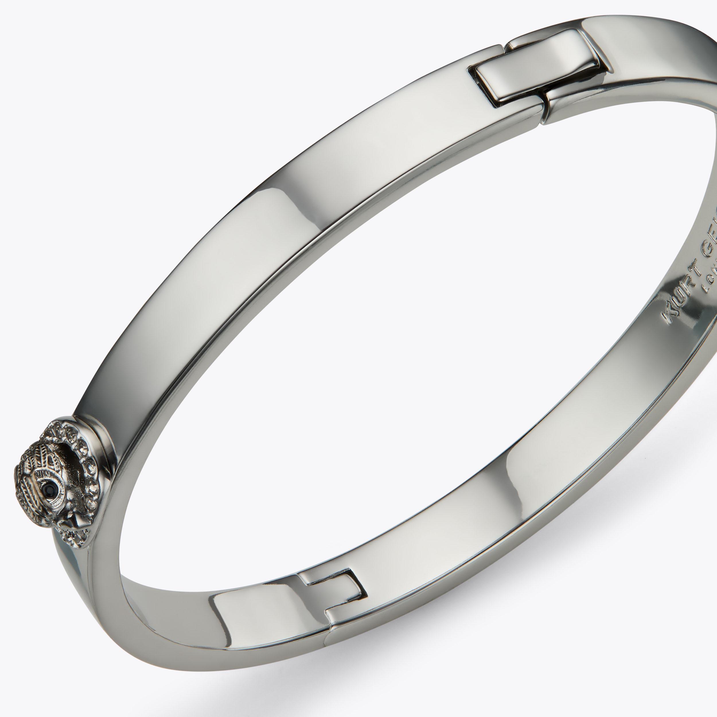 CHELSEA BANGLE Silver Acrylic Chelsea Bangle by Kurt Geiger London