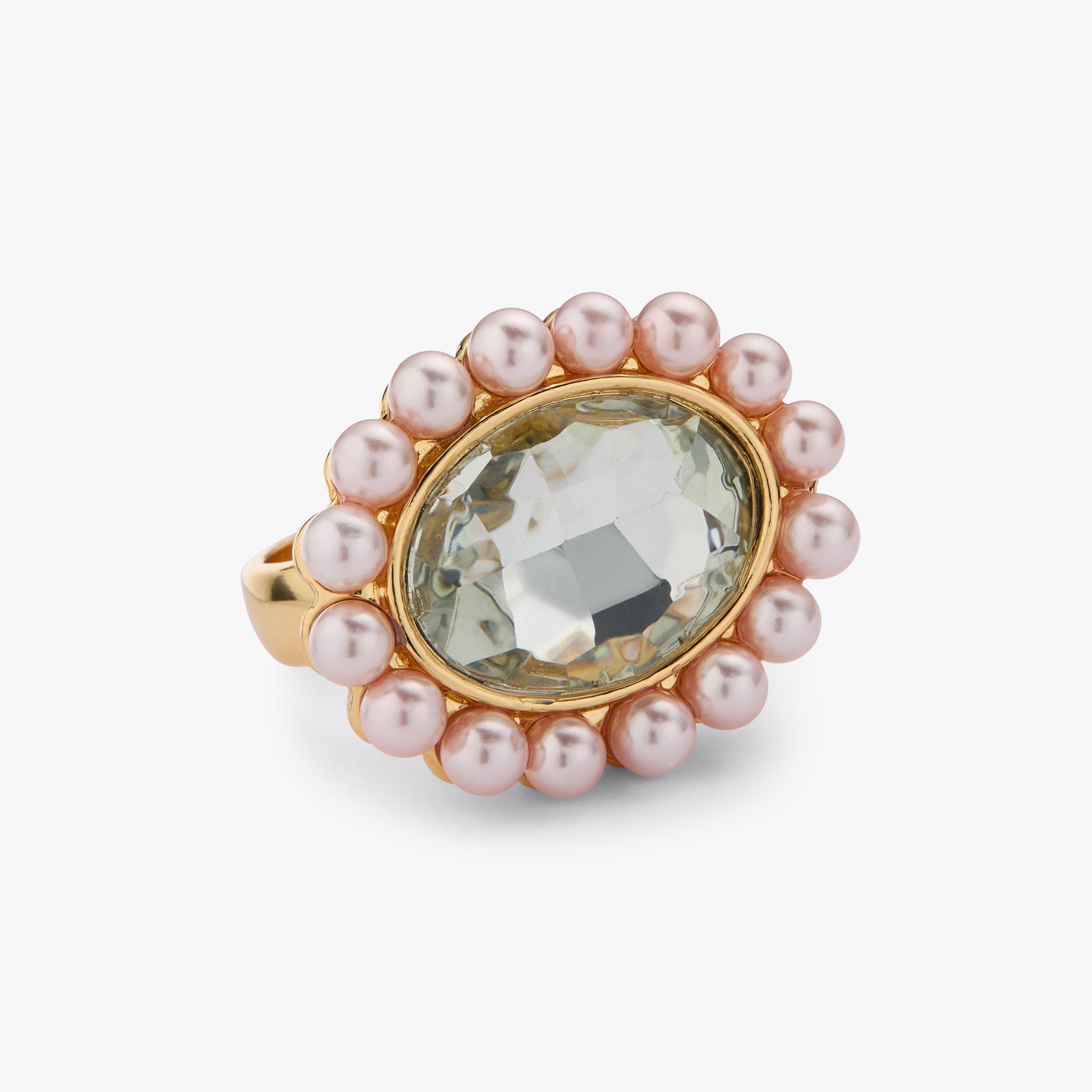 OVAL GEM RING Oval Trim Gem Ring by Kurt Geiger London