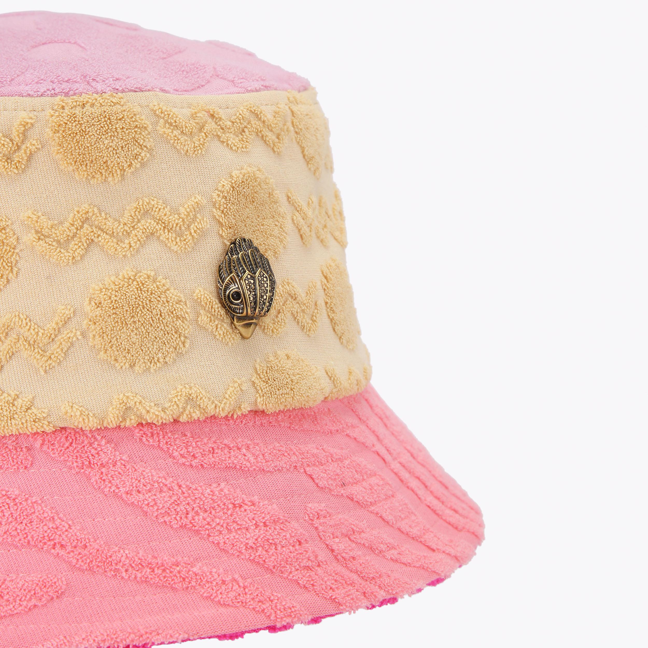 KENSINGTON BUCKET HAT Terry Towelling Bucket Hat by Kurt Geiger London