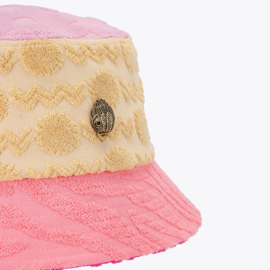 KENSINGTON BUCKET HAT Terry Towelling Bucket Hat by Kurt Geiger London