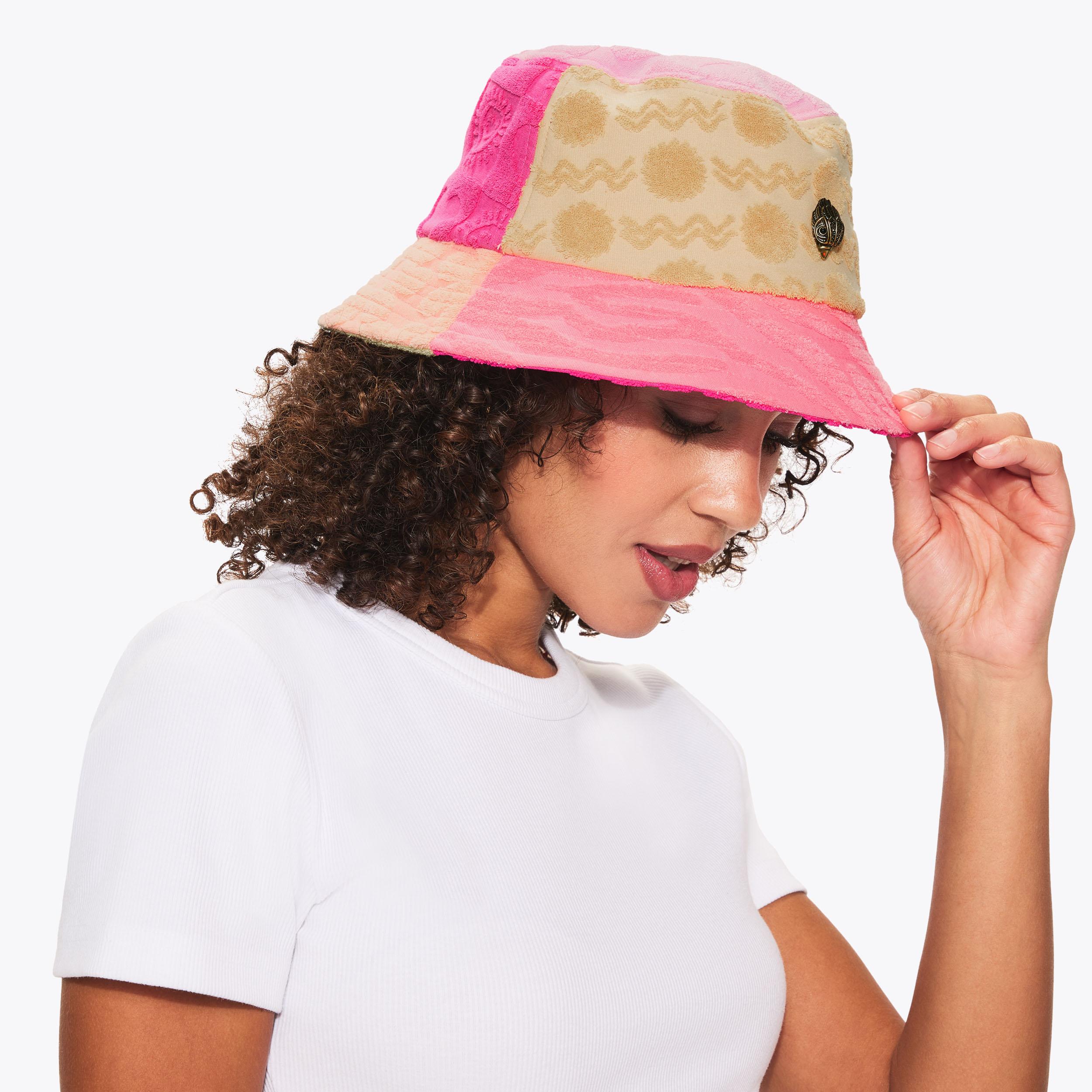 KENSINGTON BUCKET HAT Terry Towelling Bucket Hat by Kurt Geiger London