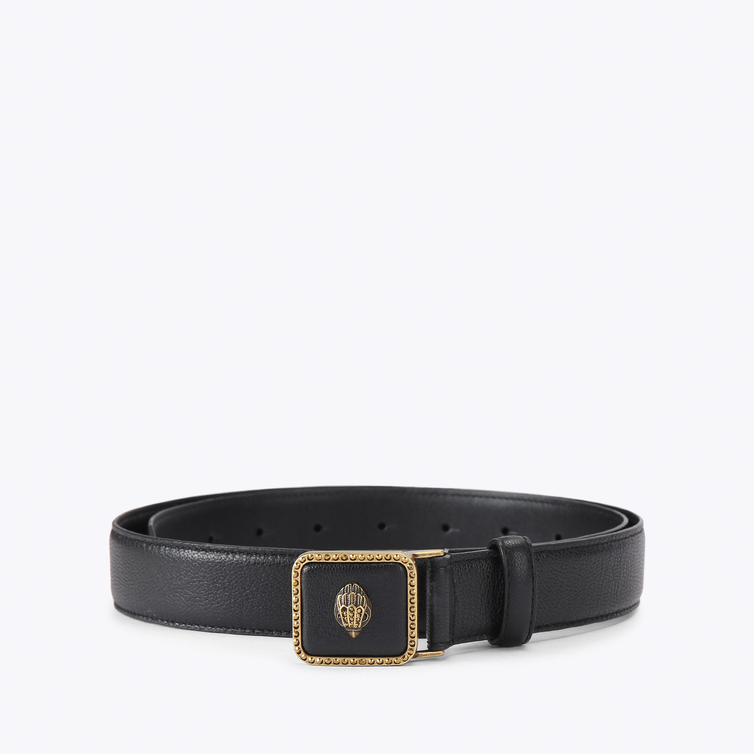 Kurt Geiger, London, ladies,leather Belt Kensington Brown Leather Belt | Designer Belts | Kurt Geiger main image 3