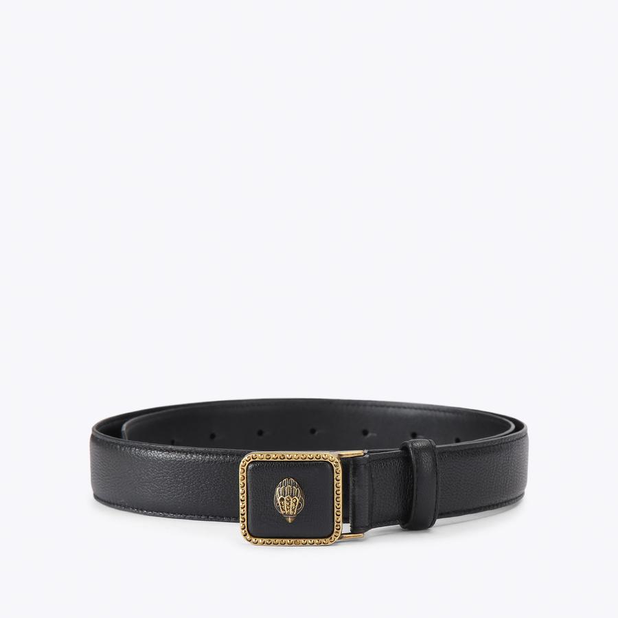 PIMLICO 30 BELT Black Leather Belt by Kurt Geiger London display picture 1