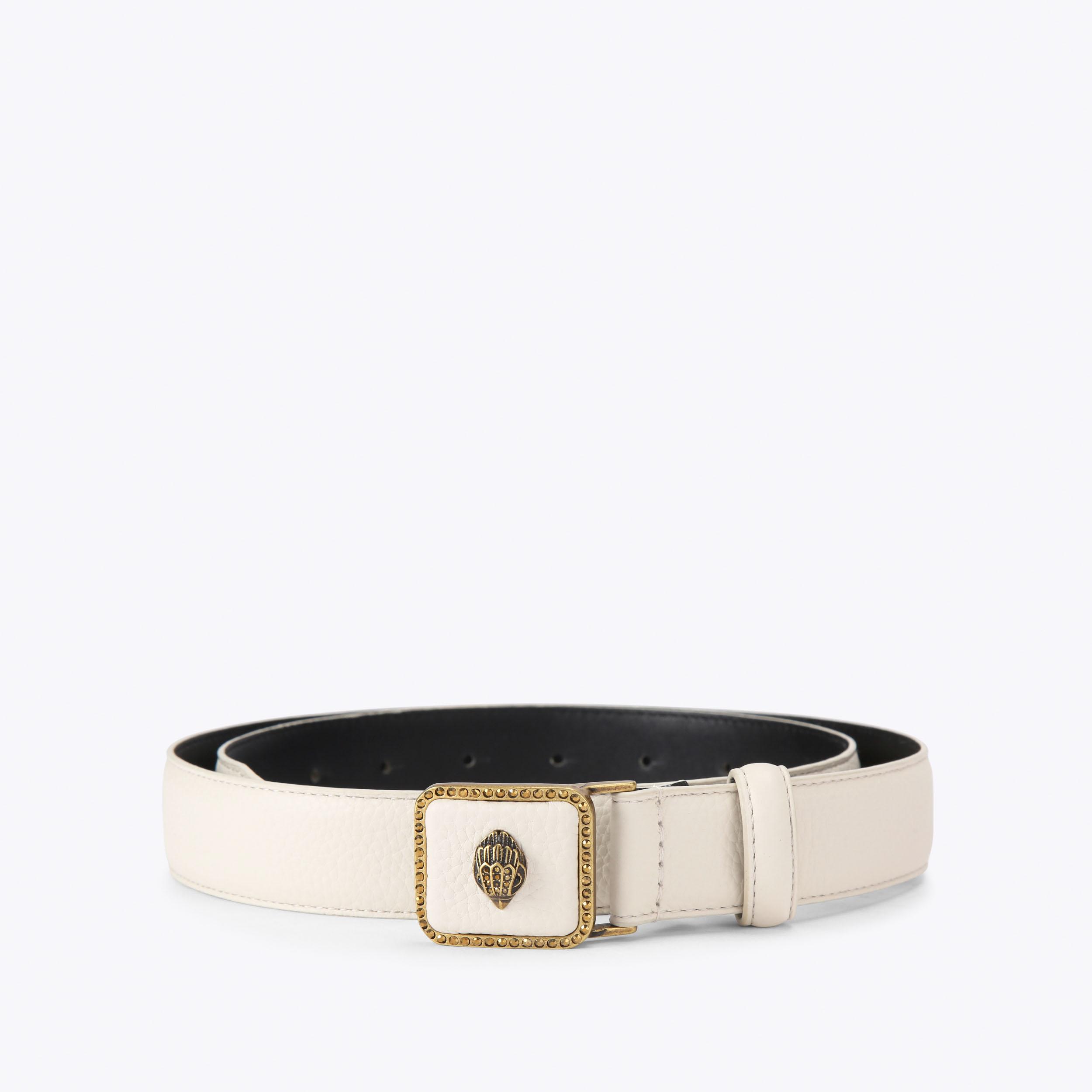 PIMLICO 30 BELT Bone Leather Belt by Kurt Geiger London