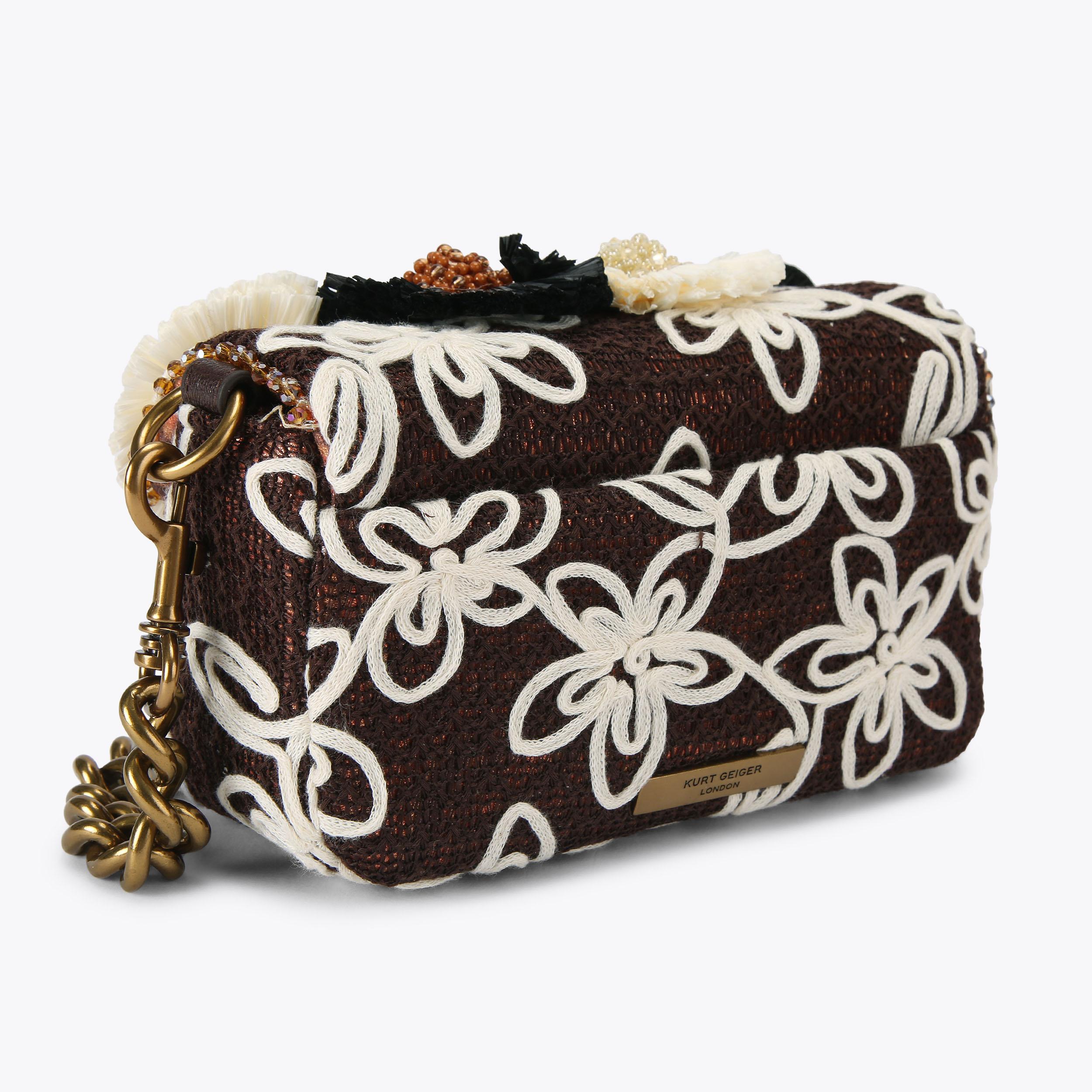 MINI PIMLICO FLOWER ST Floral Embroidered Shoulder Bag by Kurt
