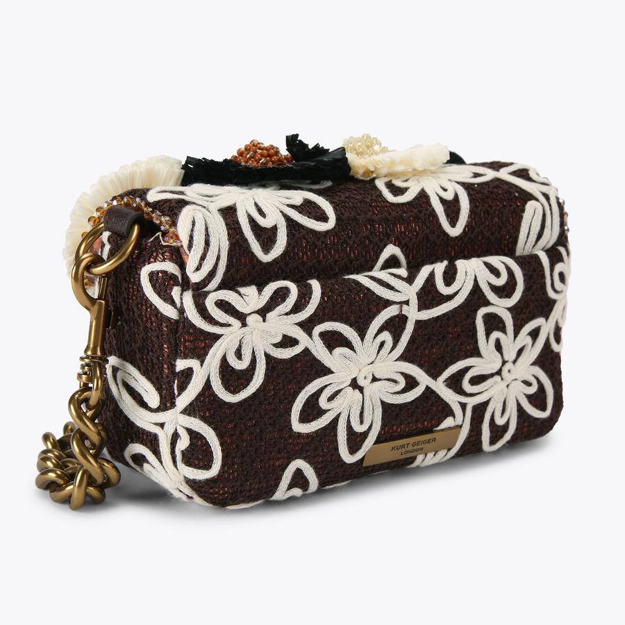 MINI PIMLICO FLOWER ST Floral Embroidered Shoulder Bag by Kurt