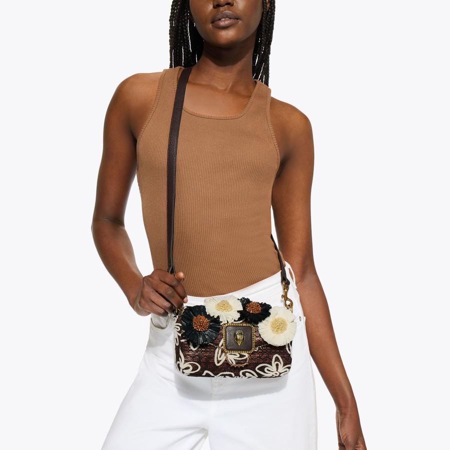 MINI PIMLICO FLOWER ST Floral Embroidered Shoulder Bag by Kurt