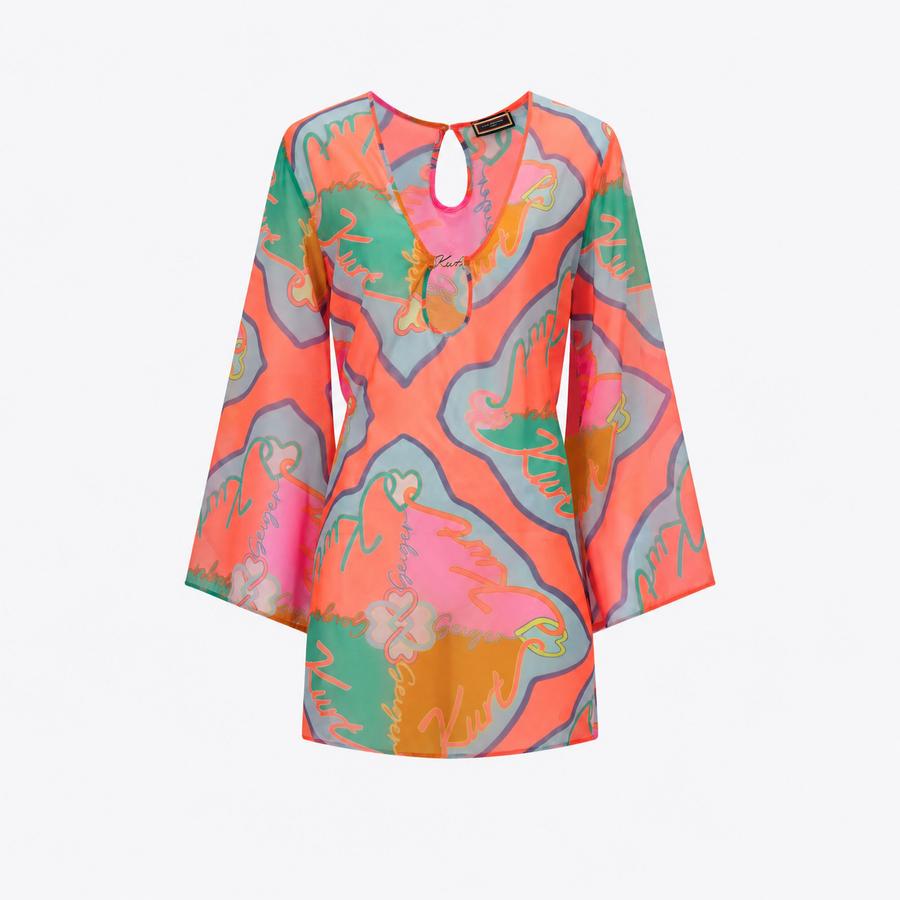 KURT TUNIC Orange Kurt Geiger Tunic Top by Kurt Geiger London