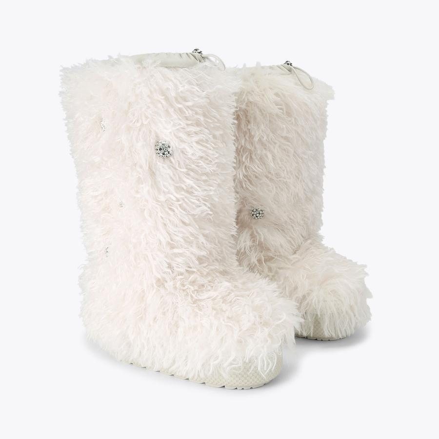 KNEE SHEARLING SNOW BOOT Soft Textured Snow Boot by KURT GEIGER LONDON