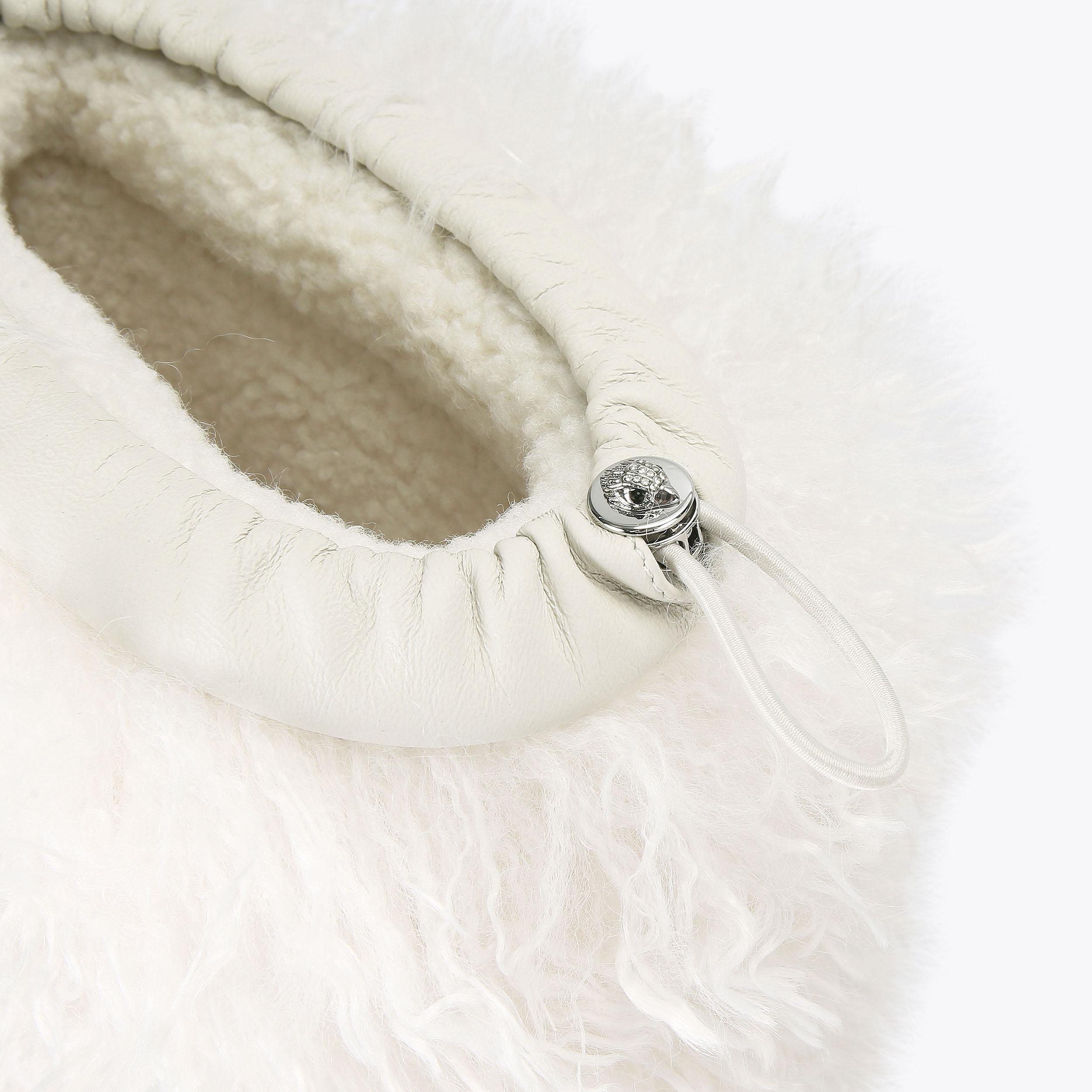 KNEE SHEARLING SNOW BOOT Soft Textured Snow Boot by KURT GEIGER LONDON