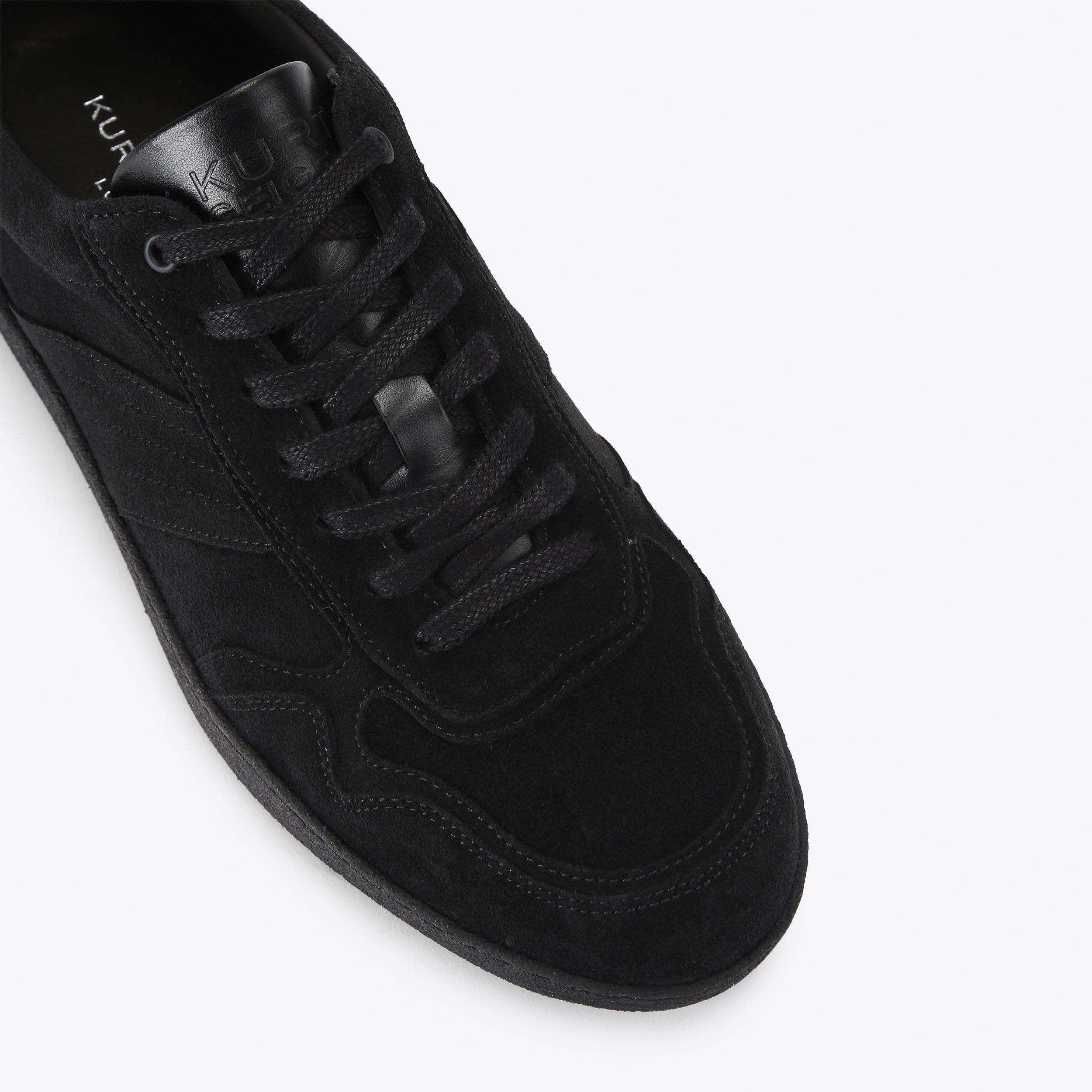LLOYD 2 DRENCH Black Suede Lace Up Sneaker by Kurt Geiger London