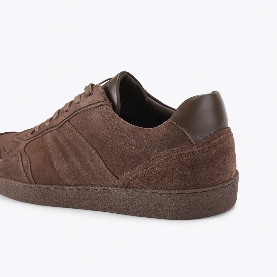 LLOYD 2 DRENCH Brown Suede Lace Up Sneaker by Kurt Geiger London