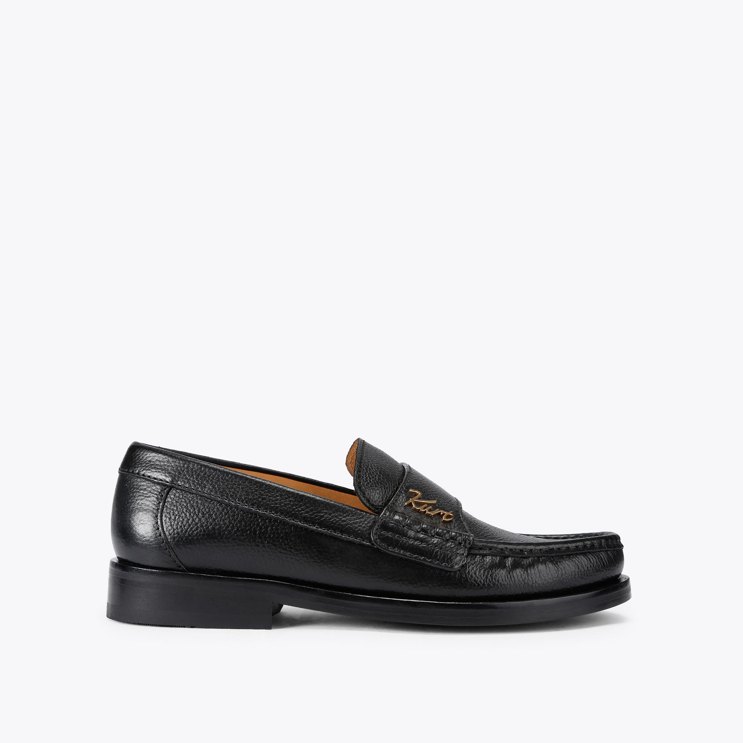 Alton Croc Embossed Leather Loafer | Kurt Geiger