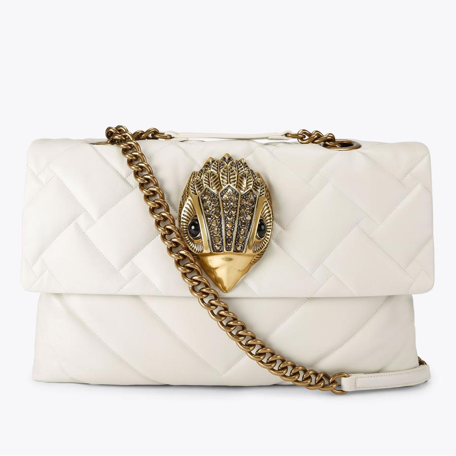 MACRO KENSINGTON Bone Leather Shoulder Bag by Kurt Geiger London