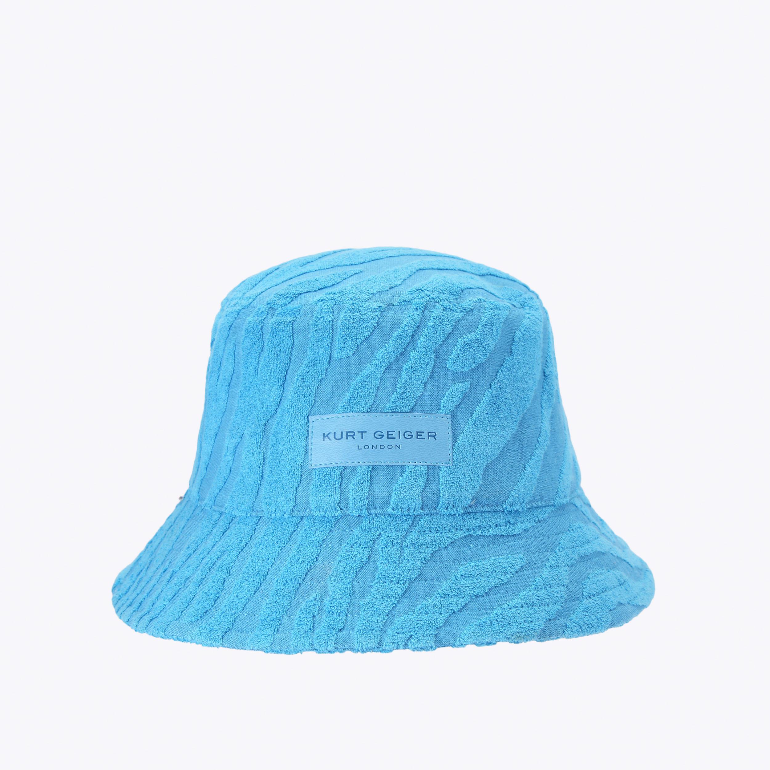 glogang バケットハット スカイブルー　ビーニー MENS BUCKET HAT Blue Towelling Bucket Hat by Kurt Geiger London