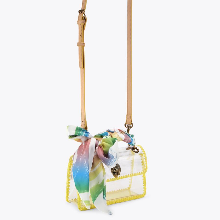 KC VINYL MINI KENSINGTON Clear Vinyl Cross Body Bag by Kurt Geiger