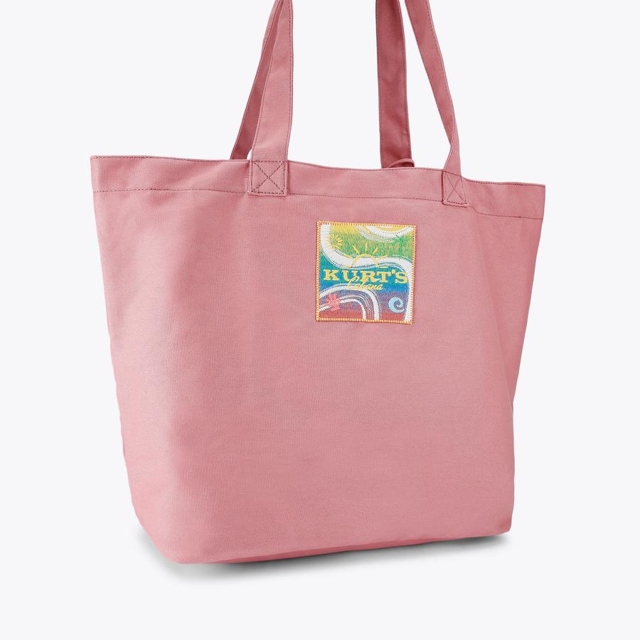 KC KURT LG SHOPPER Pink Canvas Tote Bag by Kurt Geiger London