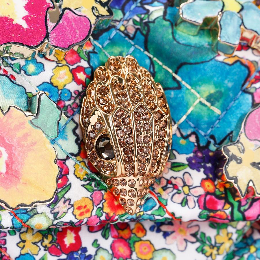 KENSINGTON BAG FLOWER Floral Multi-Colour Bag by Kurt Geiger London