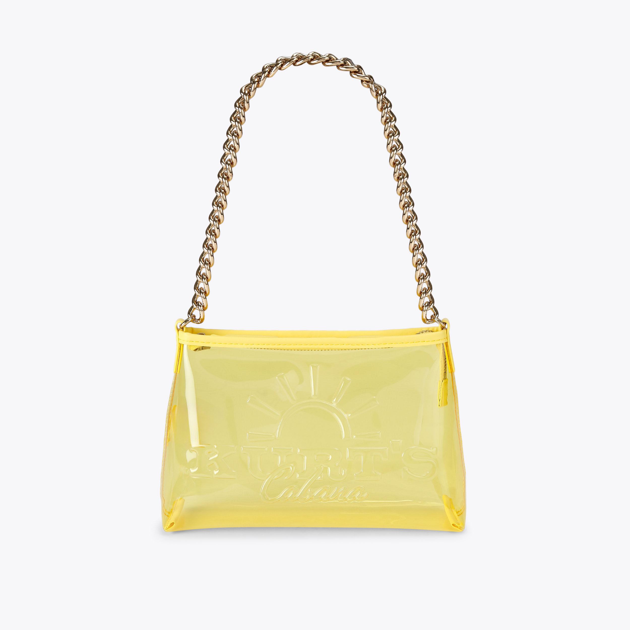 KC SM SHOULDER BAG Pink Vinyl Shoulder Bag by Kurt Geiger London