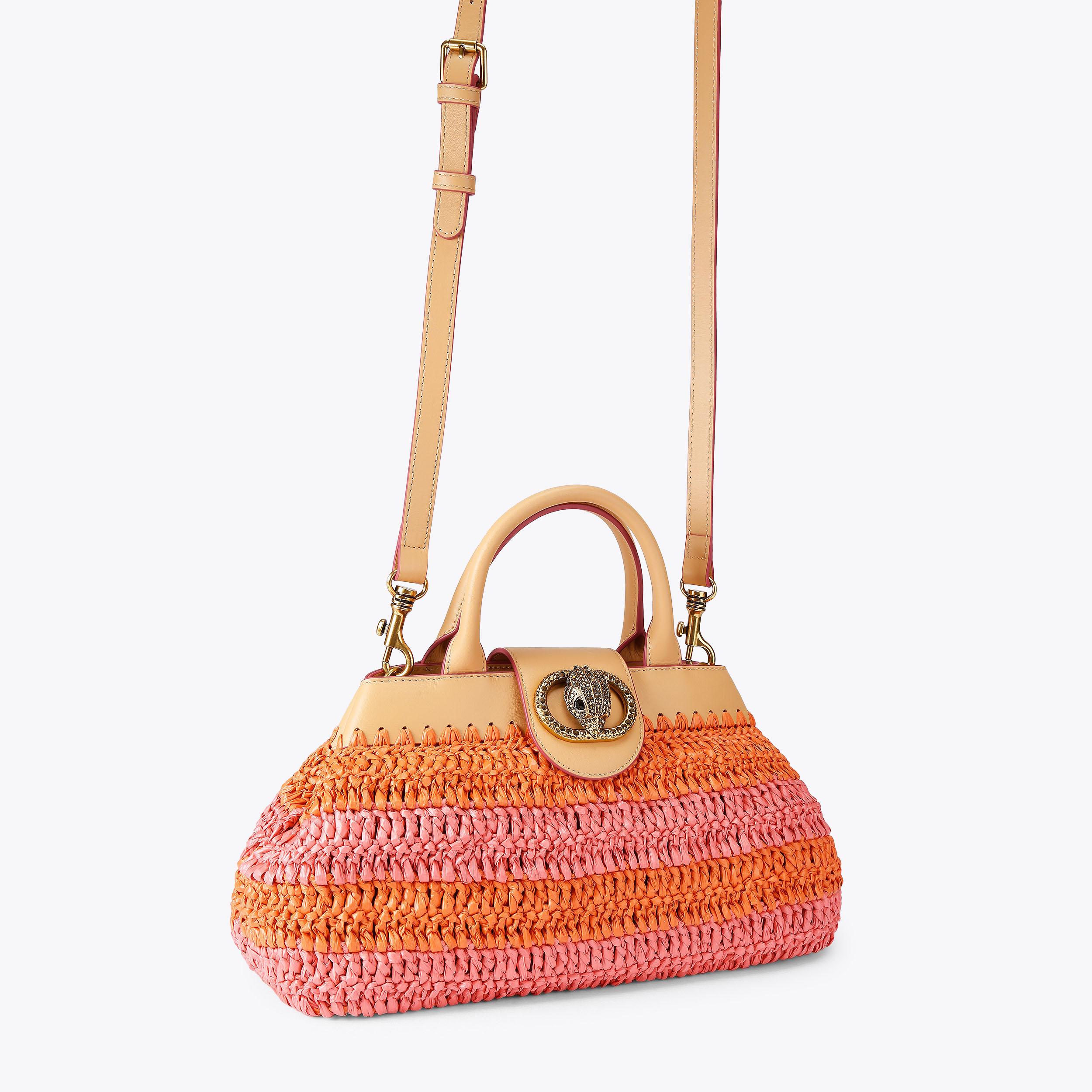 KC CHELSEA HOBO HANDLE Orange Pink Top Handle Bag by Kurt Geiger