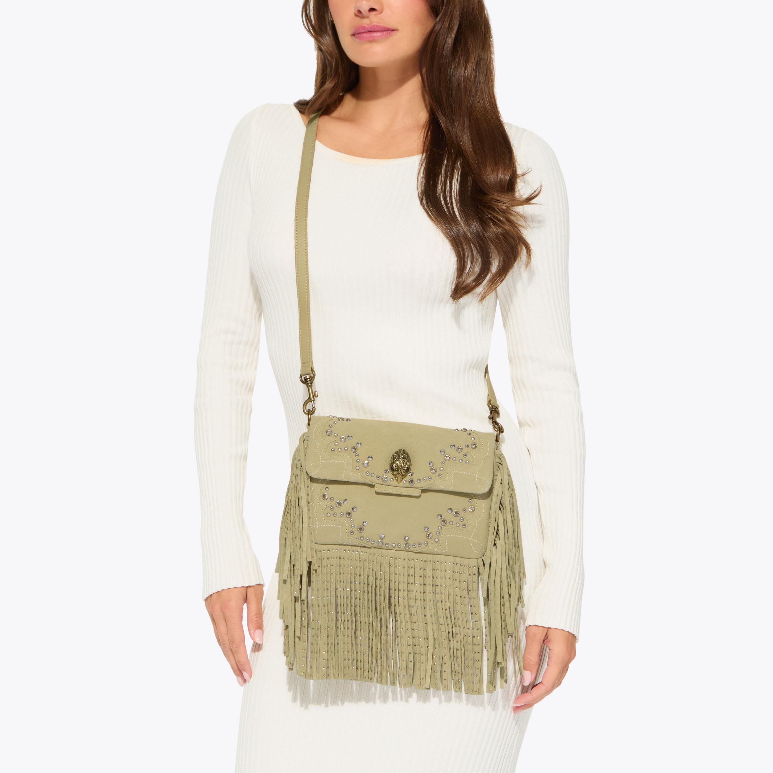 Kurt Geiger London Oxford Fringe Shoulder Bag - White - view 2