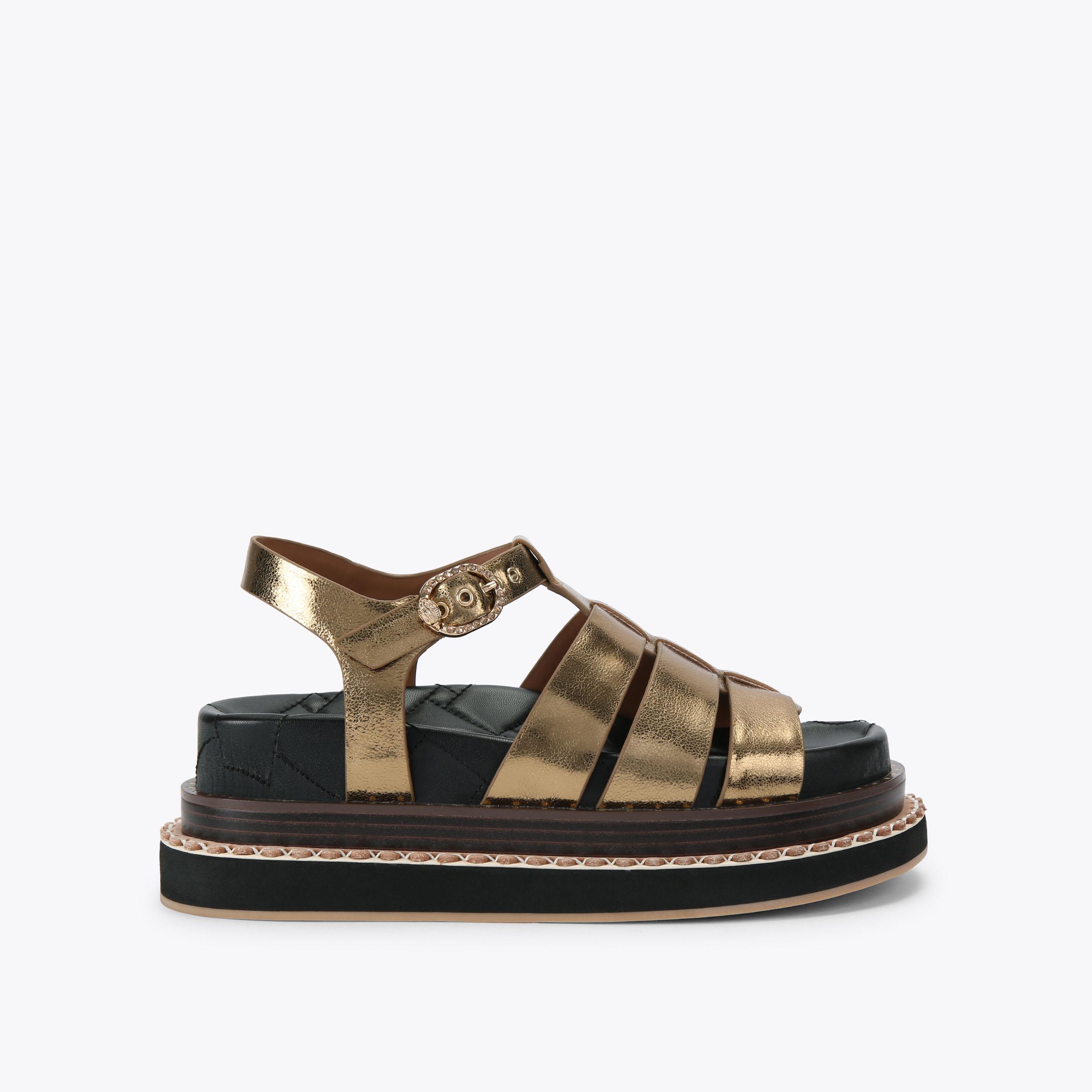 ORSON FISHERMAN Bronze Leather Orson Fisherman by Kurt Geiger London
