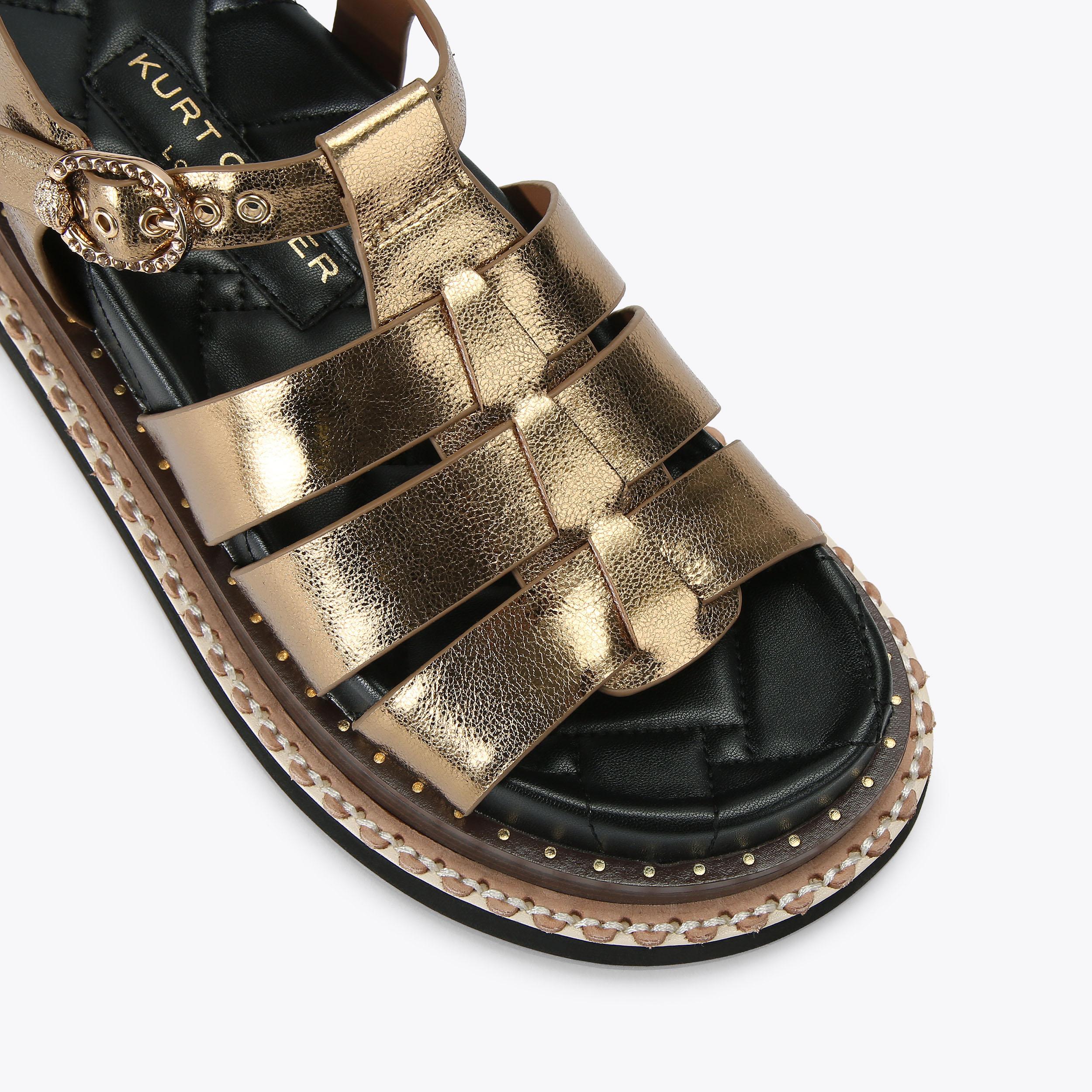 ORSON FISHERMAN Bronze Leather Orson Fisherman by Kurt Geiger London