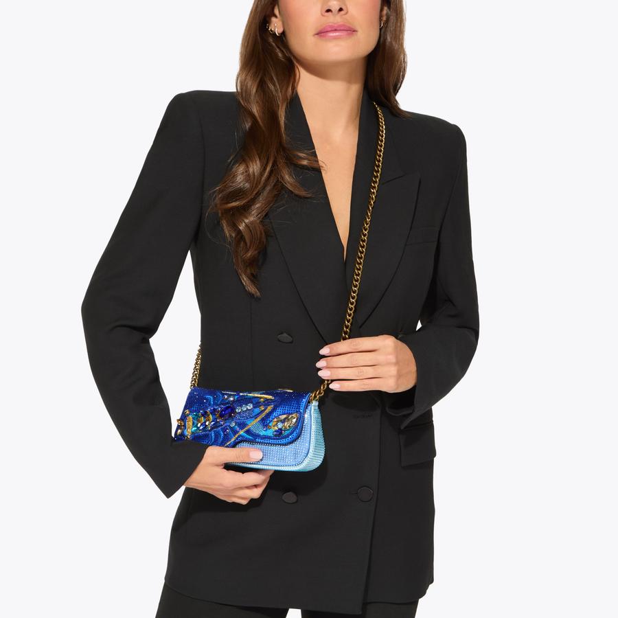 PICKLE SHOULDER LOBSTER Blue Lobster Shoulder Bag by Kurt Geiger