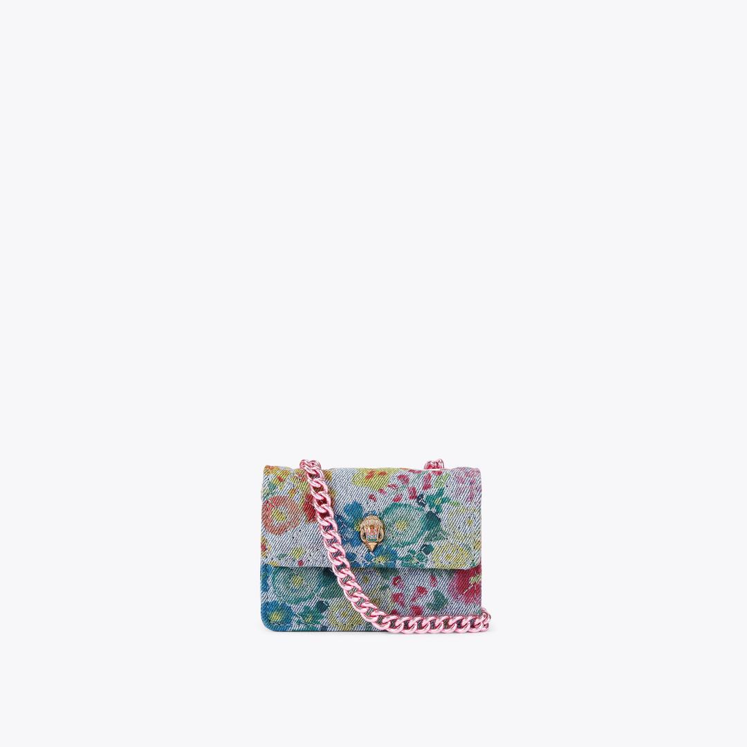 Micro Kensington Denim Floral Micro Cross Body Bag By Kurt Geiger London · Kurt Geiger London