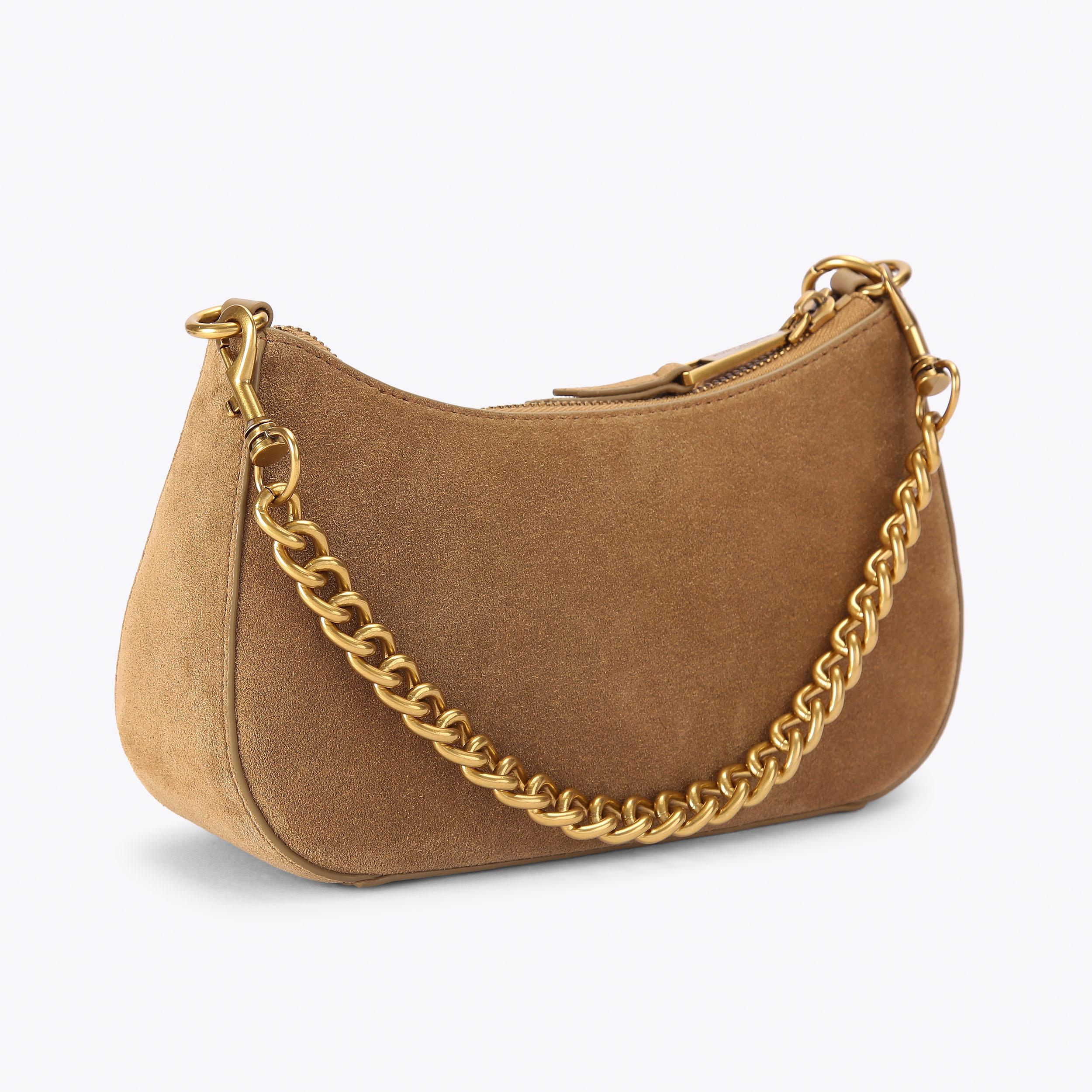 LONDON HOBO XBODY Red Leather Shoulder Bag by Kurt Geiger London