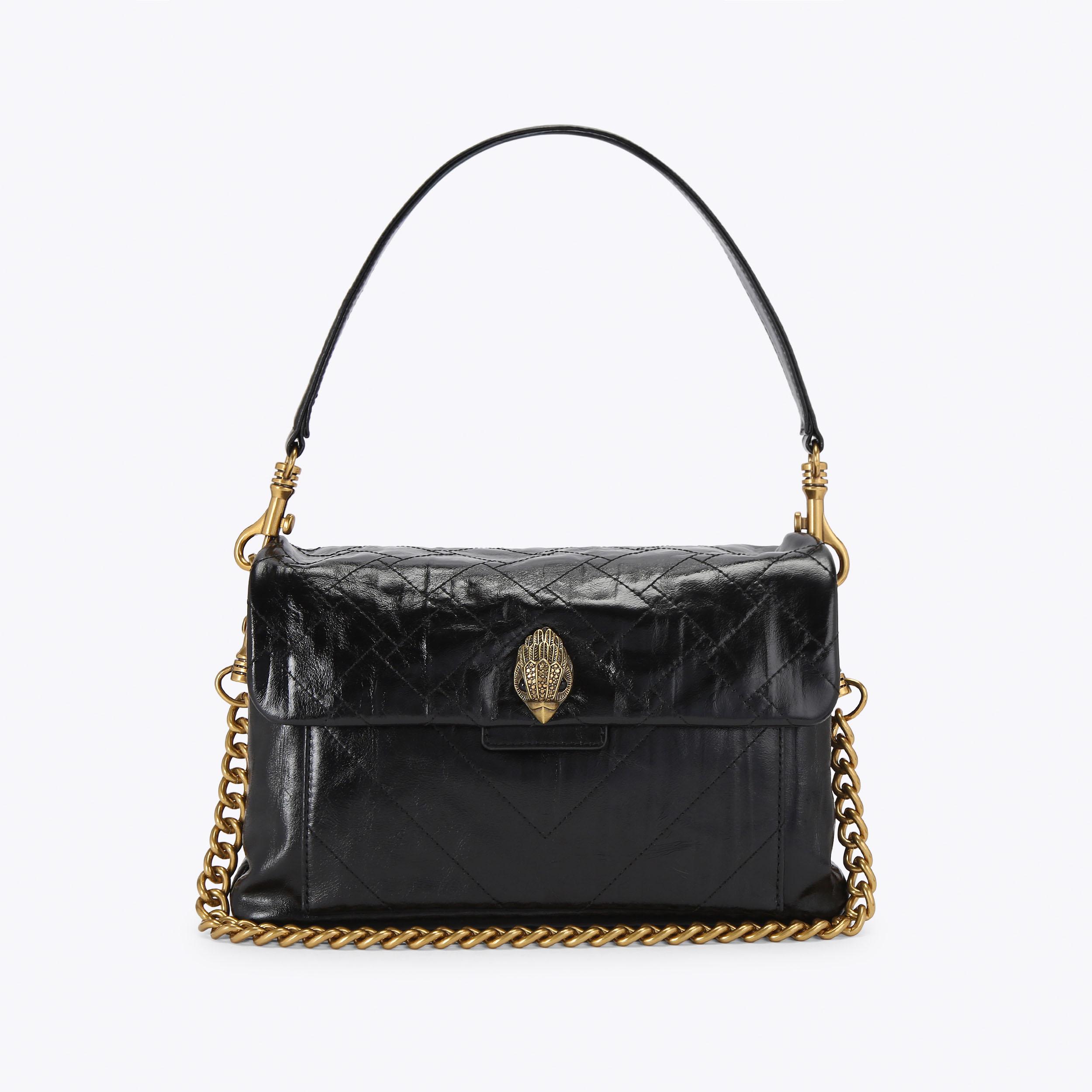 KENSINGTON XBODY Wine Crinkled Shoulder Bag by Kurt Geiger London