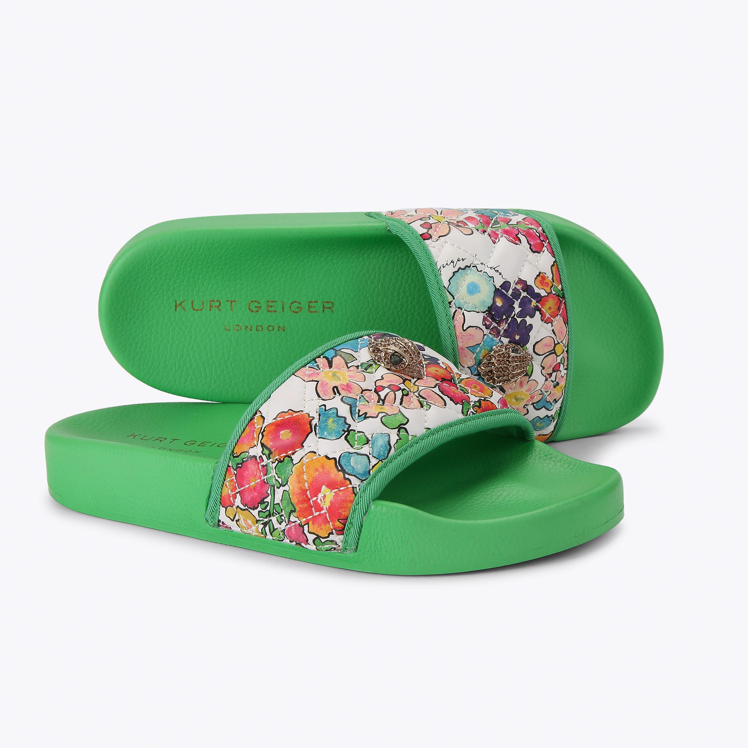 MEENA EAGLE Green Slip On Sandal by Kurt Geiger London