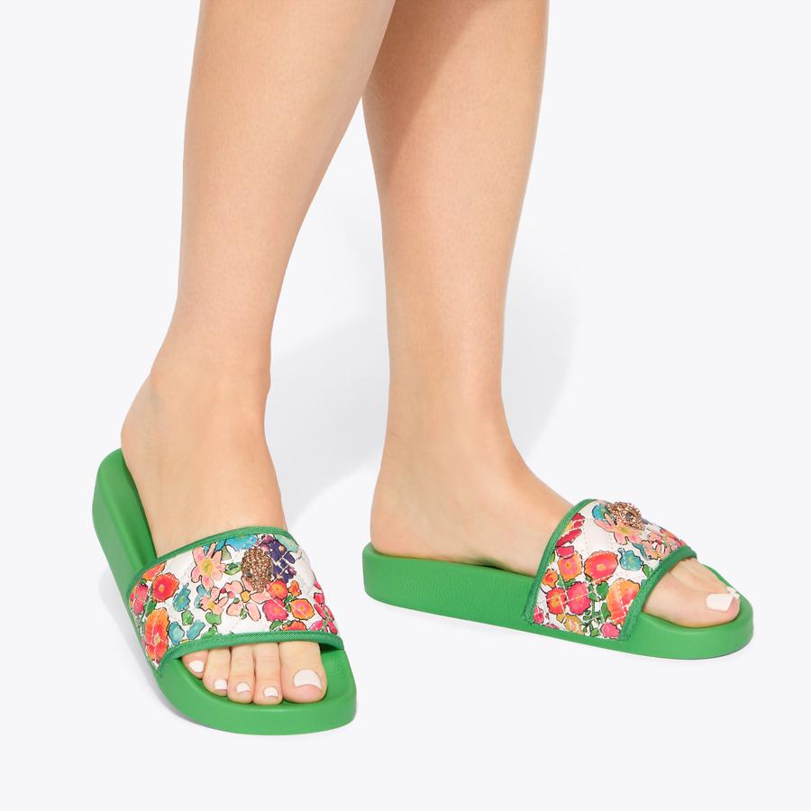 MEENA EAGLE Green Slip On Sandal by Kurt Geiger London