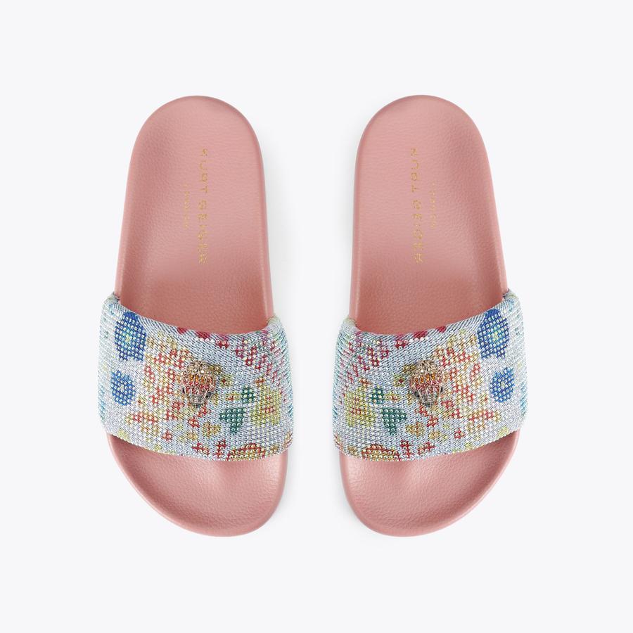 MEENA EAGLE Plae Blue Denim Sandal by Kurt Geiger London