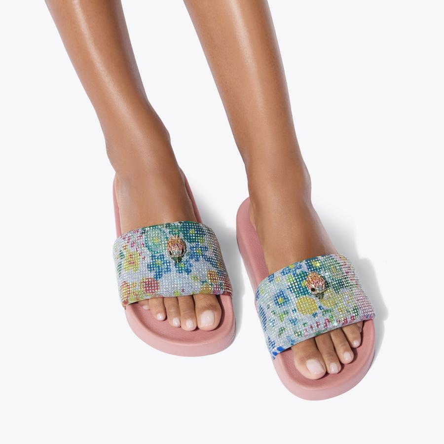 MEENA EAGLE Plae Blue Denim Sandal by Kurt Geiger London