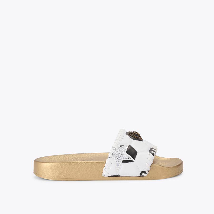 MEENA EAGLE FOOTY Football Slide On Sandal by Kurt Geiger London