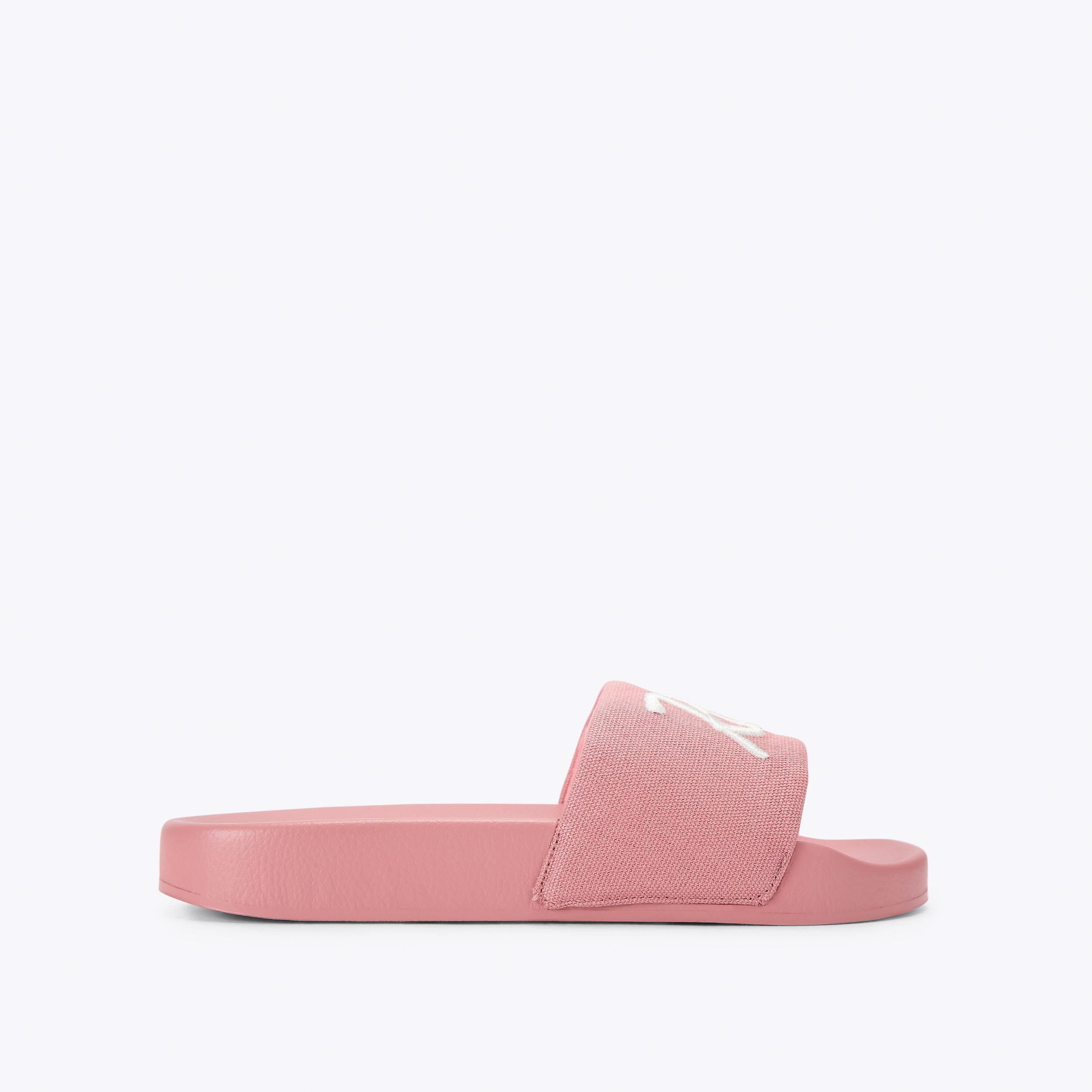 KC KURT MEENA Pink Canvas Meena Sandal by Kurt Geiger London