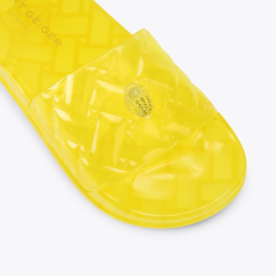 MEENA JELLY Yellow Sandal by Kurt Geiger London
