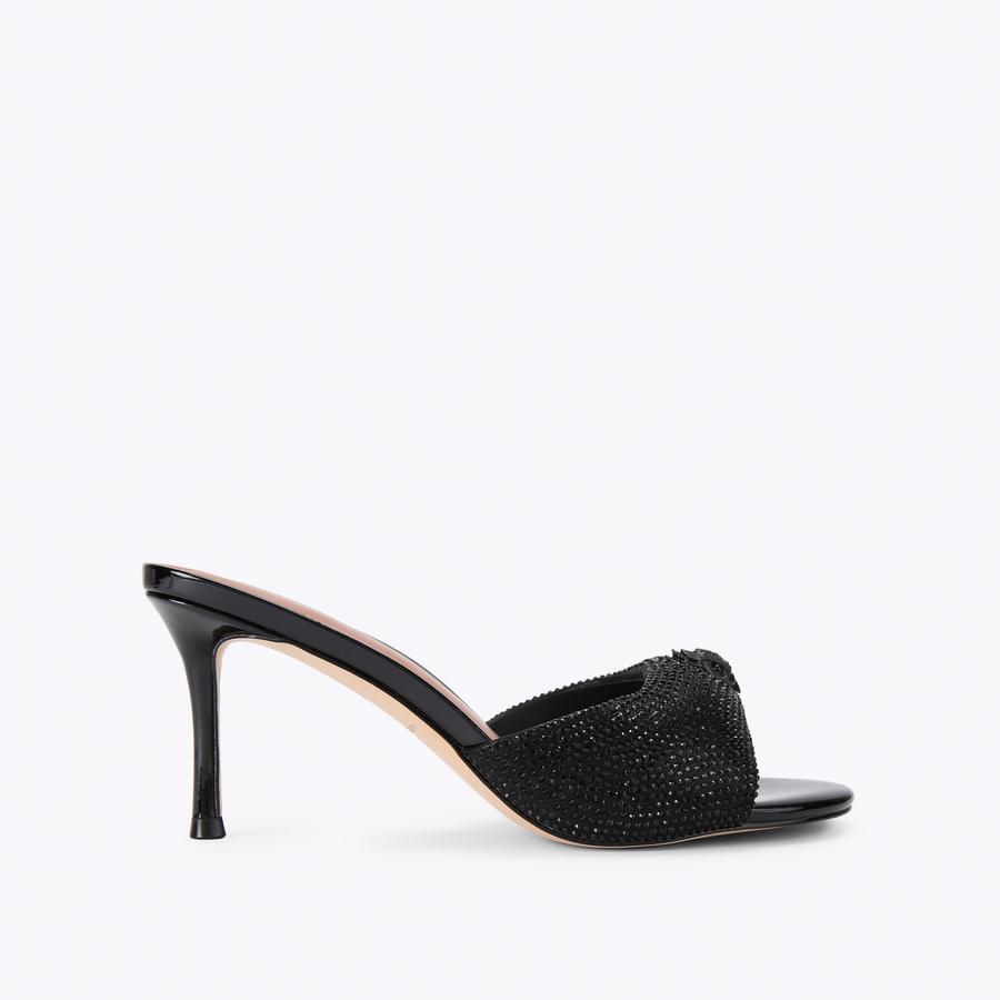 OXFORD HEEL MULE DR Oxford Crystal High Mule Heel by Kurt Geiger