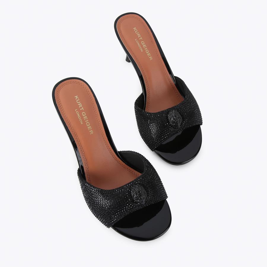 OXFORD HEEL MULE DR Oxford Crystal High Mule Heel by Kurt Geiger