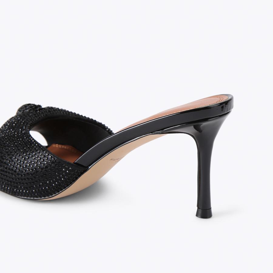 OXFORD HEEL MULE DR Oxford Crystal High Mule Heel by Kurt Geiger